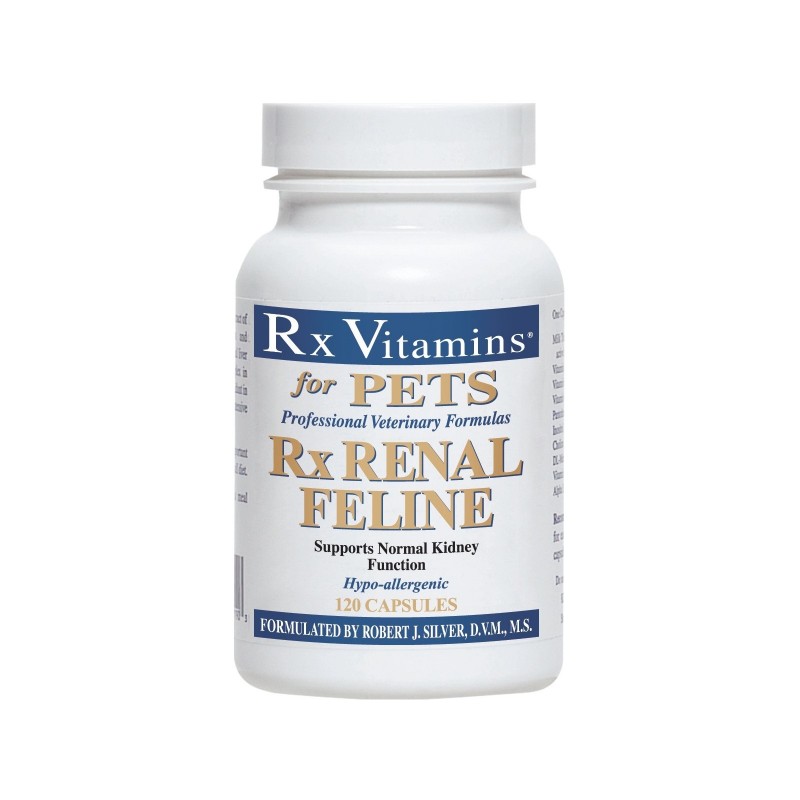 RX Vitamins Renal Support pisica - Supliment pentru sustinerea functiei renale 120 capsule