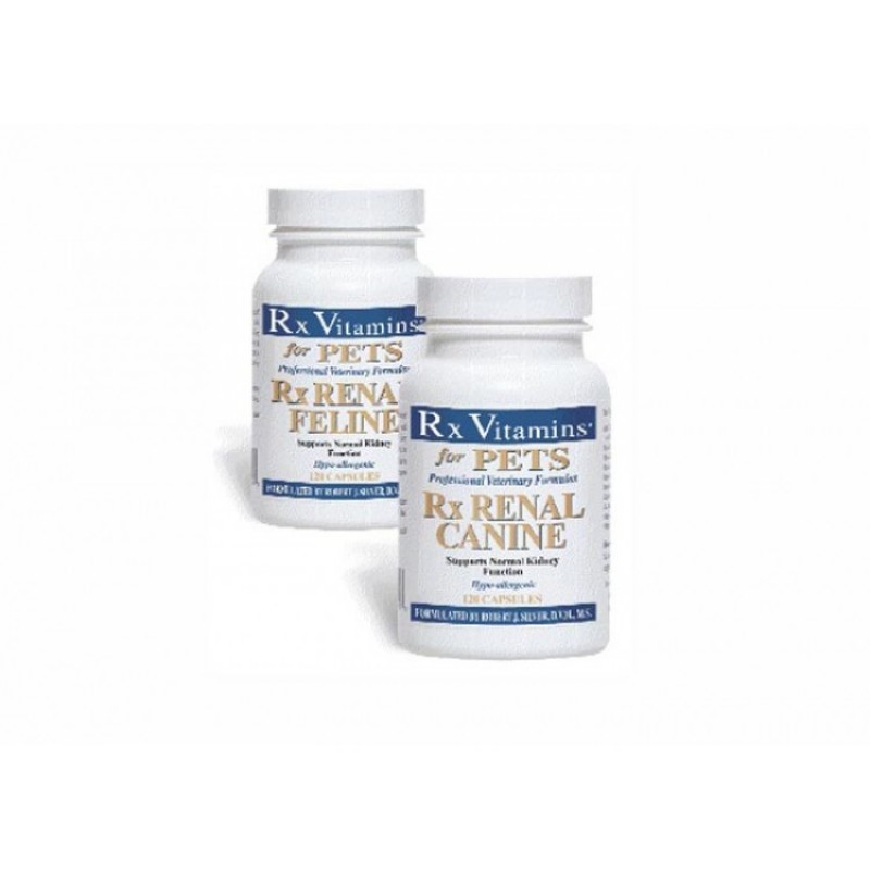 RX Vitamins Renal Suport caine - Supliment pentru sustinerea functiei renale 120 capsule